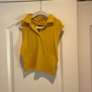 Collar crop top